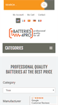 Mobile Screenshot of batteries4pro.com