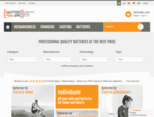 Tablet Screenshot of batteries4pro.com